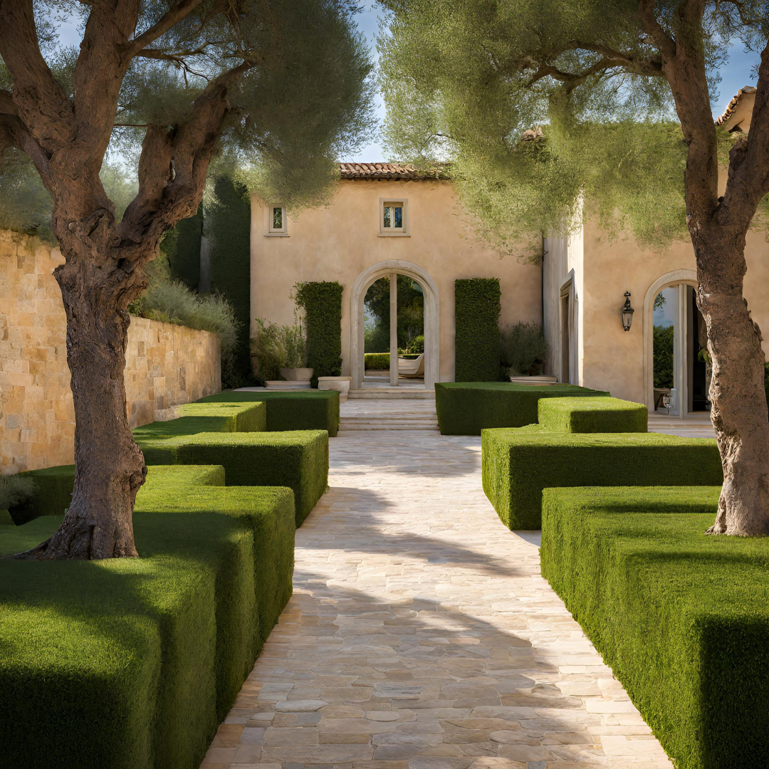 faire une allée de jardin en pavé de travertin 
