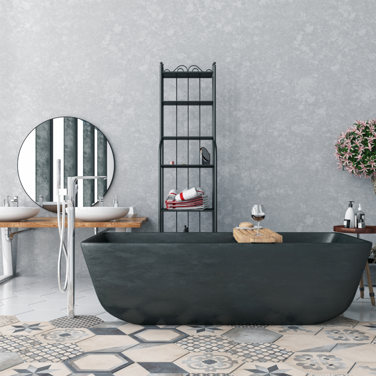 entreprise de marbrerie pour création de baignoire sur mesure en quartzite naturel ossidiana à draguignan 83300 dans le var